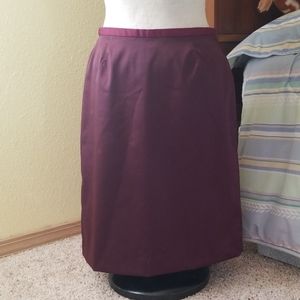 Burgundy skirt